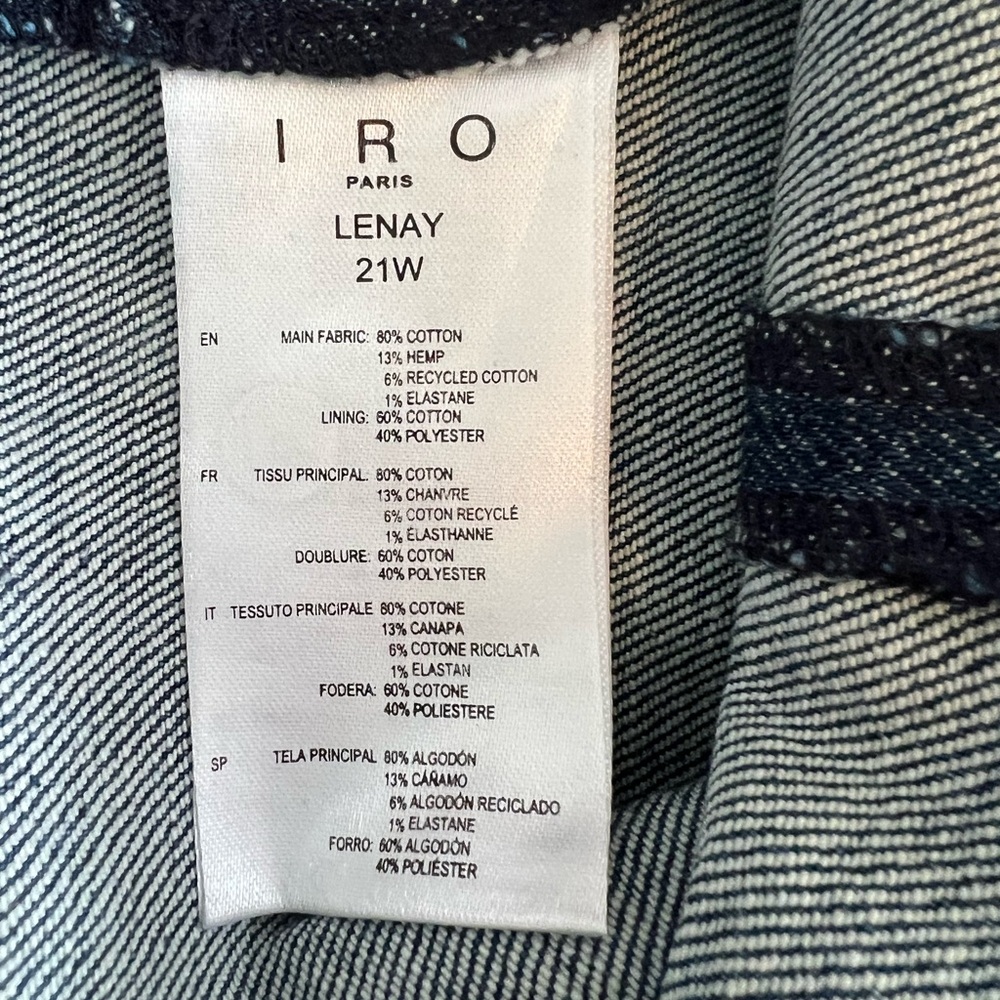 IRO Lenay Pleated Denim Mini Dress - Picture 14 of 14
